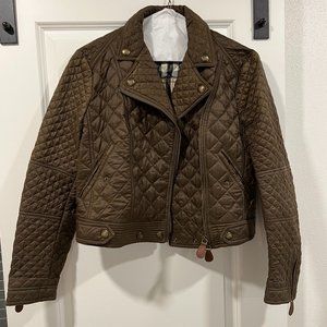 Burberry Brit Oakcliffe Quilted Moto Jacket